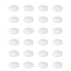 CGA074-W - 2" Floating Disc Candles - White [Bulk Pack]