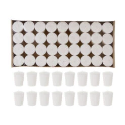 CGA102-W - 1" X 2" Votive Candles - White