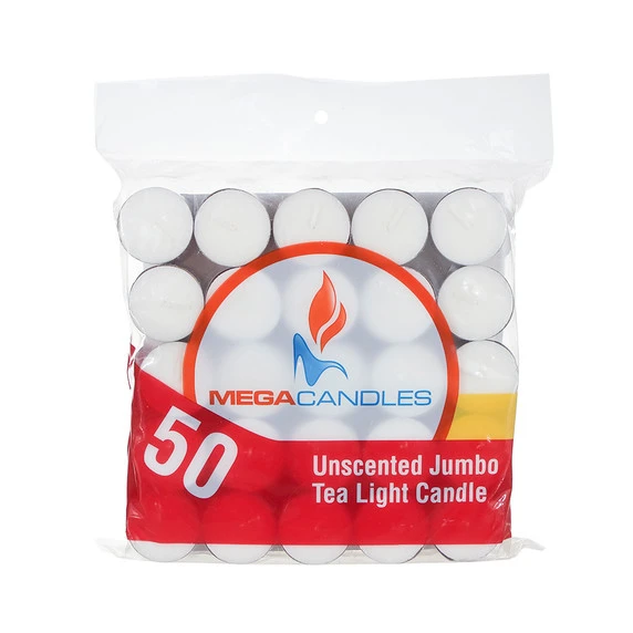 CGA105-W - 1.5" X 1" Jumbo Tea Light Candle - White 3 CGA105-W - 1.5" X 1" Jumbo Tea Light Candle - White