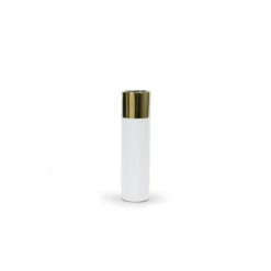 CYL0416GW - Gold Topped White Ceramic Cylinder - 16"