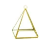 GET0906GD - Gold Triangle Pyramid Geometric Glass Terrarium. 5.5"H - 1 GET0906GD - Gold Triangle Pyramid Geometric Glass Terrarium. 5.5"H - -Wholesaleglassvasesint GET0906GD CAT 85900 04543 44661 26826.1657123855