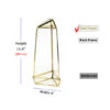 GET2011GD - Large Gold Triangular Obelisk Geometric Terrarium - 11"H -Wholesaleglassvasesint GET2011GD B1 11688 38866 11725.1657127215