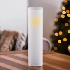 HST0314FR - Frosted Glass Hurricane Candle Shade Chimney Tube [No Bottom] - 3" X 14" -Wholesaleglassvasesint HST0314FR C5 10673.1696969381