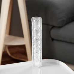 HST2514SS - Silver Speckled Glass Hurricane Candle Shade Chimney Tube [No Bottom] - 2.5" X 14" -Wholesaleglassvasesint HST2514SS C2 15926.1696965177