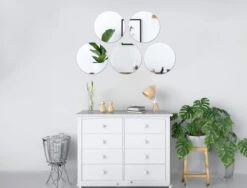 MIRROU16 - Round Mirror - 16" (12 Pcs) -Wholesaleglassvasesint MIRROU16 C2 68359.1688680113