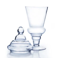 VAP0612 - Pedestal Apothecary / Candy Buffet Jar With Lid - 16" -Wholesaleglassvasesint VAP0612 h3 48436 69291 34096 97807.1693003560