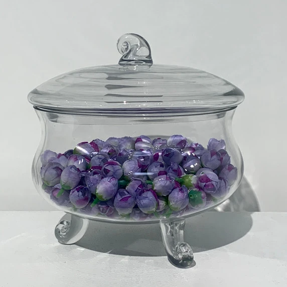 VAP0708 - Witches Cauldron Apothecary / Candy Buffet Jar With Lid - 8.5" 6 VAP0708 - Witches Cauldron Apothecary / Candy Buffet Jar With Lid - 8.5" - Image 4