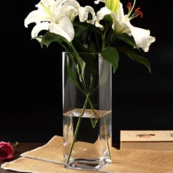 VBV0516 - Square Glass Block Vase - 5" X 16" -Wholesaleglassvasesint VBV0516 C2 40809 59279 74012.1680815176