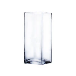 VBV0616 - Square Glass Block Vase - 6" X 16"
