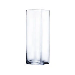 VBV0620 - Square Glass Block Vase - 6" X 20"