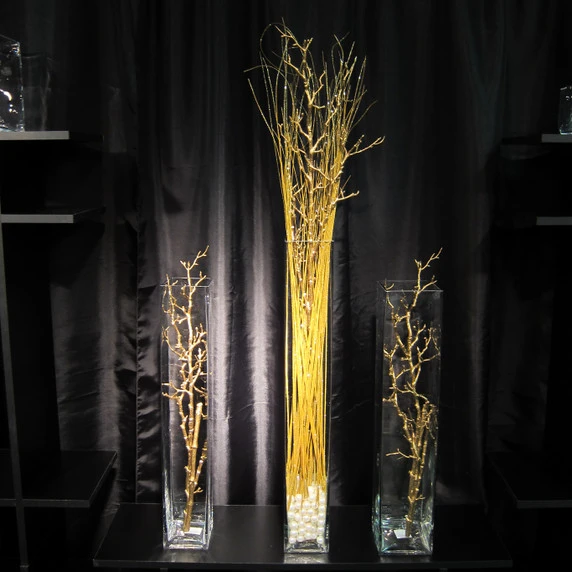 VBV0620 - Square Glass Block Vase - 6" X 20" 7 VBV0620 - Square Glass Block Vase - 6" X 20" - Image 5