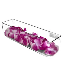 VBV4416 - Rectangular Glass Planter Box Vase - 4" X 4" X 16" -Wholesaleglassvasesint VBV4416 C2 35700.1669058555