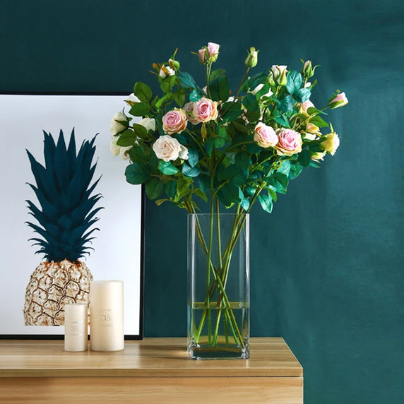 VBV6412 - Rectangular Glass Block Vase - 6" X 4" X 12" 8 VBV6412 - Rectangular Glass Block Vase - 6" X 4" X 12" - Image 6