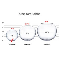 VBW0006 - Clear Bubble Bowl Glass Vase - 6" 11 VBW0006 - Clear Bubble Bowl Glass Vase - 6" -Wholesaleglassvasesint VBW0006 B2 66846 64031 08903.1664557880