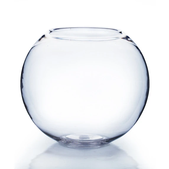VBW0006 - Clear Bubble Bowl Glass Vase - 6" 3 VBW0006 - Clear Bubble Bowl Glass Vase - 6"