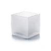 VCB0005FR - Handblown Frosted Cube Glass Vase / Candle Holder - 5" -Wholesaleglassvasesint VCB0005FR A1 70968.1692218838
