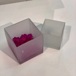 VCB0005FR - Handblown Frosted Cube Glass Vase / Candle Holder - 5" 14 VCB0005FR - Handblown Frosted Cube Glass Vase / Candle Holder - 5" -Wholesaleglassvasesint VCB0005FR C1 63963.1692218838