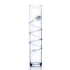 VCX0420 - Clear Cylinder Vase With Swirl Design - H:20" -Wholesaleglassvasesint VCX0420 18772 40874 88828 42004.1657124752