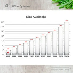 VCY0416 - Cylinder Glass Vase - 4" X 16" -Wholesaleglassvasesint VCY0404 B2 81612 91280 28836.1691447922