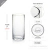 VCY0408 - Cylinder Glass Vase - 4" X 8" 1 VCY0408 - Cylinder Glass Vase - 4" X 8" -Wholesaleglassvasesint VCY0408 B1 35584 71052 35512.1657124783