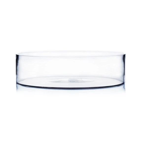 VCY1504 - Large Wide Pan Cylinder Glass Vase - 15" X 4" (1 Pc) 3 VCY1504 - Large Wide Pan Cylinder Glass Vase - 15" X 4" (1 Pc)
