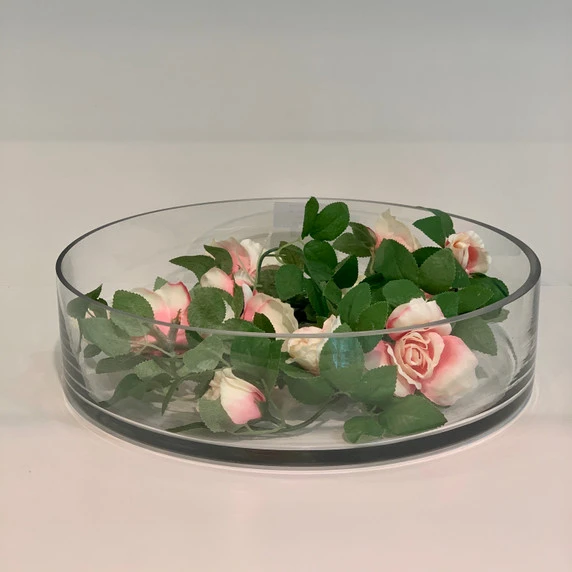 VCY1504 - Large Wide Pan Cylinder Glass Vase - 15" X 4" (1 Pc) 7 VCY1504 - Large Wide Pan Cylinder Glass Vase - 15" X 4" (1 Pc) - Image 5