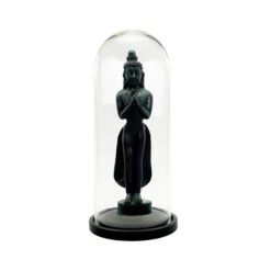 VDM1125WB - XL Glass Dome Cloche With Black Wood Base - 25" -Wholesaleglassvasesint VDM1125WB C3 57344.1693255407