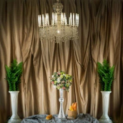 VTV2124SV - Silver Reversible Trumpet Vase - 24" -Wholesaleglassvasesint VTV2124SV C3 60184.1692996279