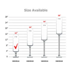 VWV0516 - Stemmed Pillar Vase - 16" 8 VWV0516 - Stemmed Pillar Vase - 16" -Wholesaleglassvasesint VWV0516 B2 89046 23827 23064.1664557145