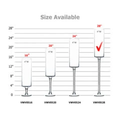VWV0528 - Stemmed Pillar Vase - 28" -Wholesaleglassvasesint VWV0528 B2 31119 79284 15069.1657124154