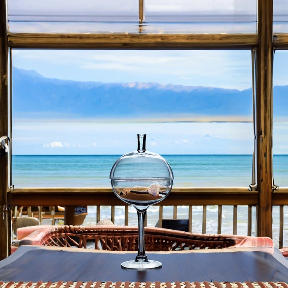 VWV1124 - Stemmed Apothecary Jar / Lollipop Vase - 24" 10 VWV1124 - Stemmed Apothecary Jar / Lollipop Vase - 24" - Image 8