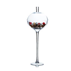 VWV1132 - Stemmed Apothecary Jar / Lollipop Vase - 32" 12 VWV1132 - Stemmed Apothecary Jar / Lollipop Vase - 32" -Wholesaleglassvasesint VWV1132 C5 39360.1692916550