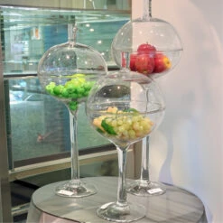 VWV1132 - Stemmed Apothecary Jar / Lollipop Vase - 32" 15 VWV1132 - Stemmed Apothecary Jar / Lollipop Vase - 32" -Wholesaleglassvasesint VWV1132 C1 54421.1692916554