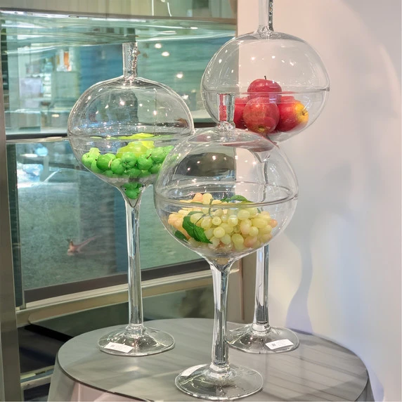 VWV1132 - Stemmed Apothecary Jar / Lollipop Vase - 32" 9 VWV1132 - Stemmed Apothecary Jar / Lollipop Vase - 32" - Image 7